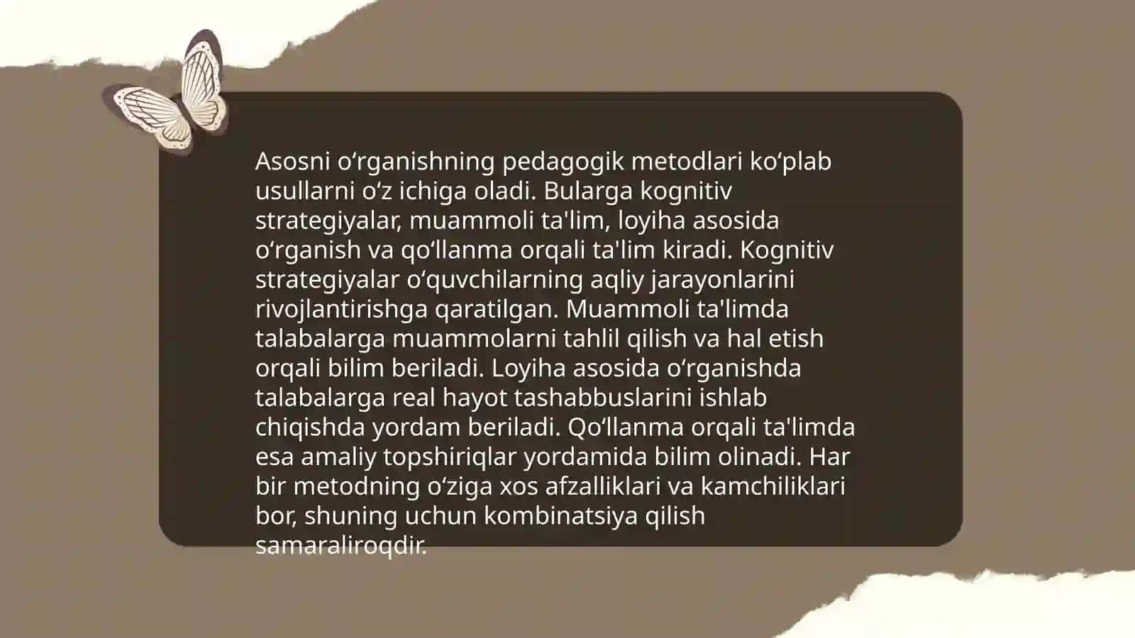 Asosni oʻrganishning xususiyatlari 4