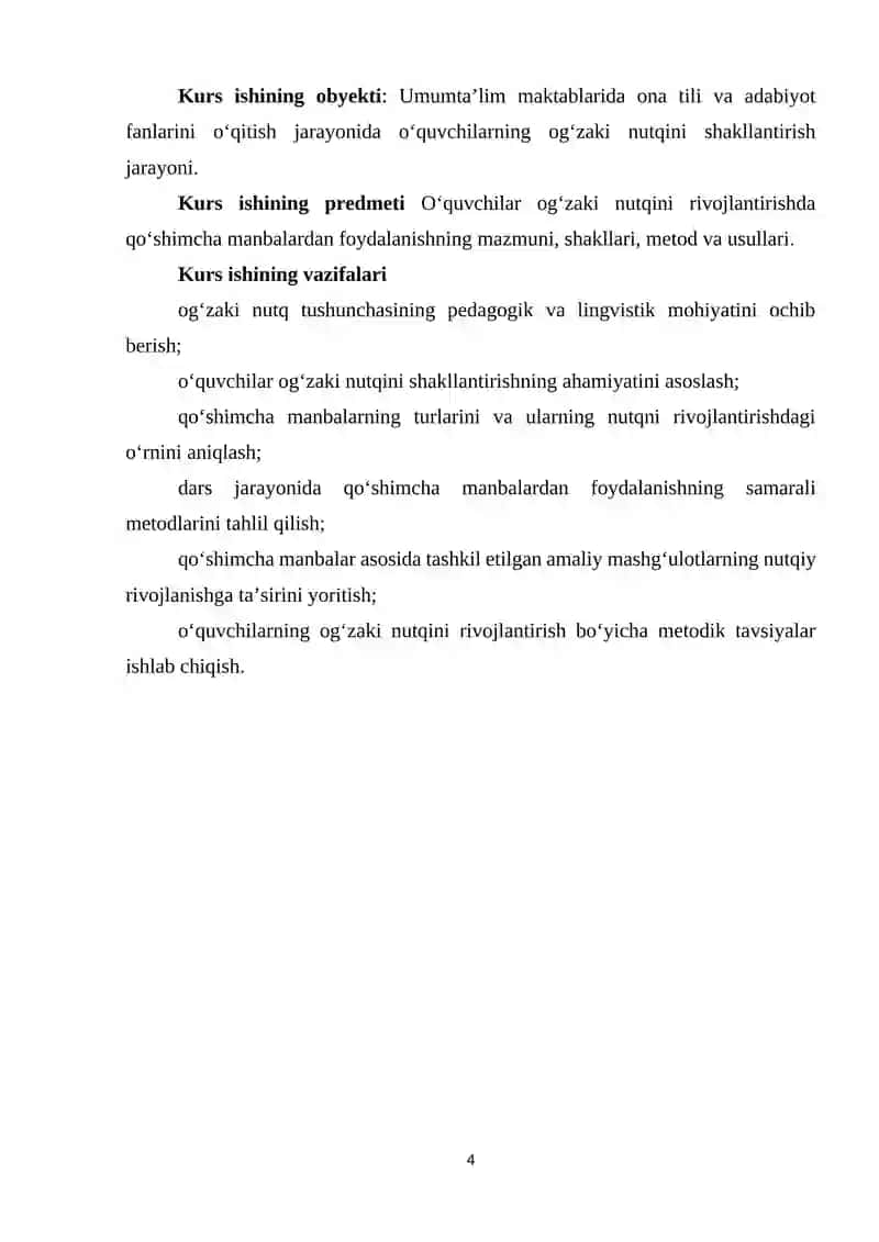 O‘quvchilar og‘zaki nutqini shakllantirishda qo‘shimcha manbalardan foydalanish 4