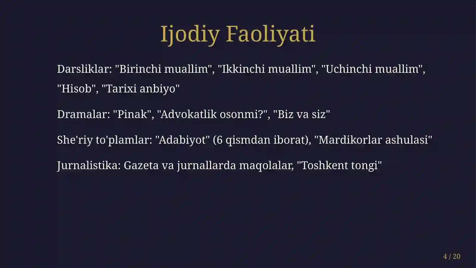 Abdulla Avloniyning "Turkiy guliston yoxud axloq" asarining tahlili 4