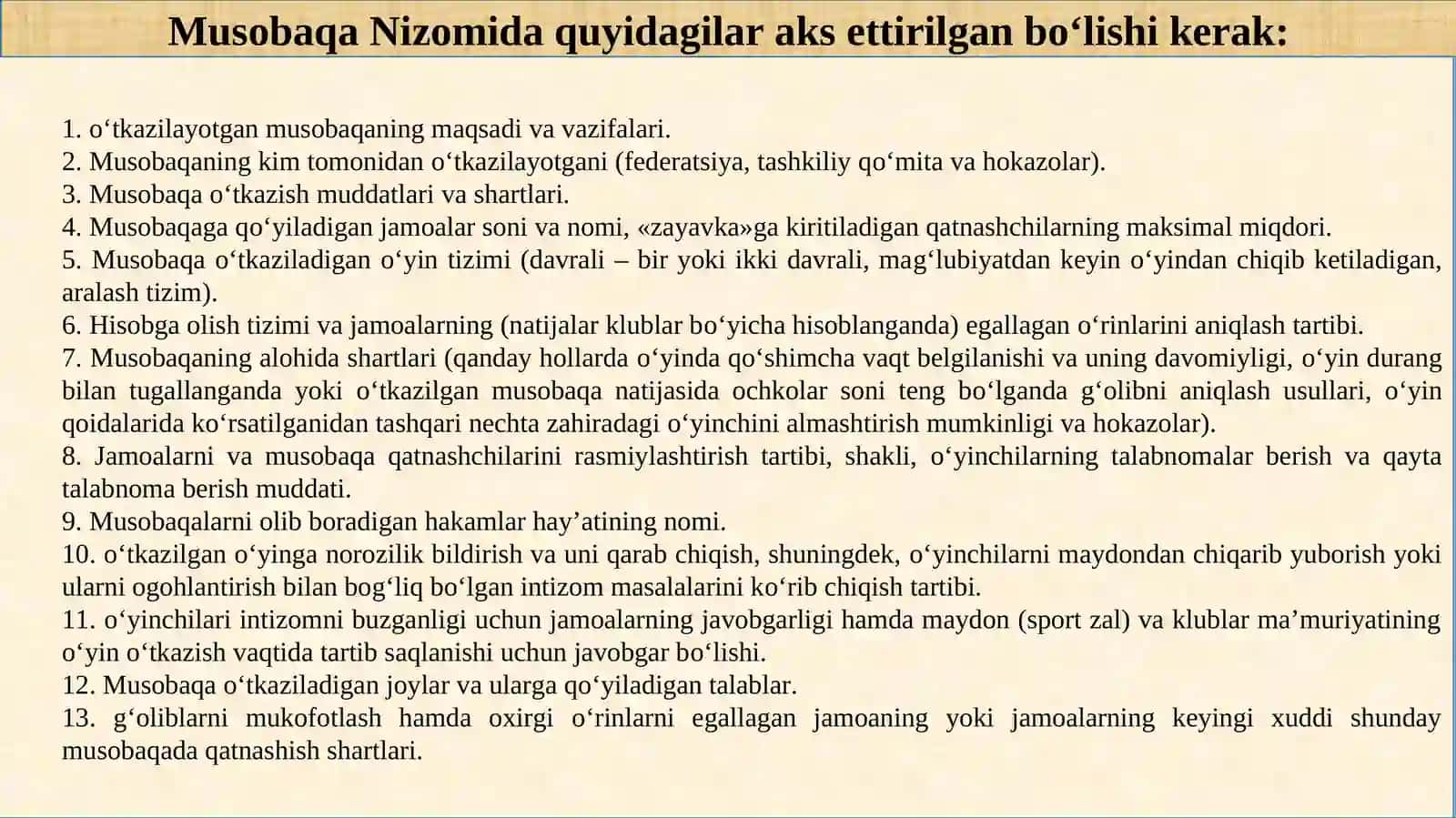 Gandbolmusobaqalarini o‘tkazish va hakamlik qilishni o‘rgatish 4
