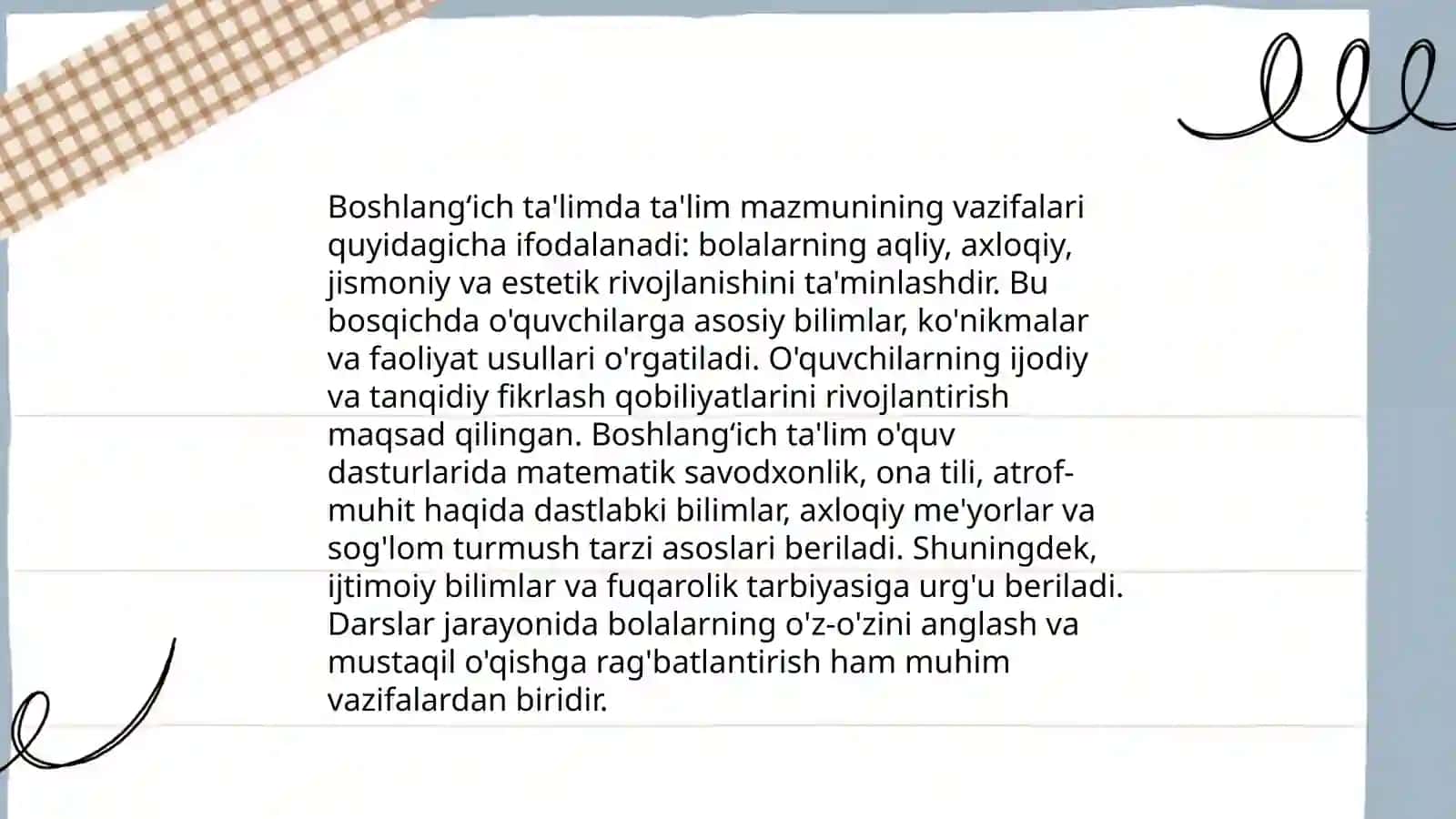 Boshlangʻich ta'limda ta'lim nazariyasi 4