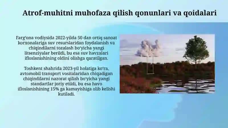 Atrof muhit ifloslanishini nazorat qilish usullari (suv, havo, tuproq) 4
