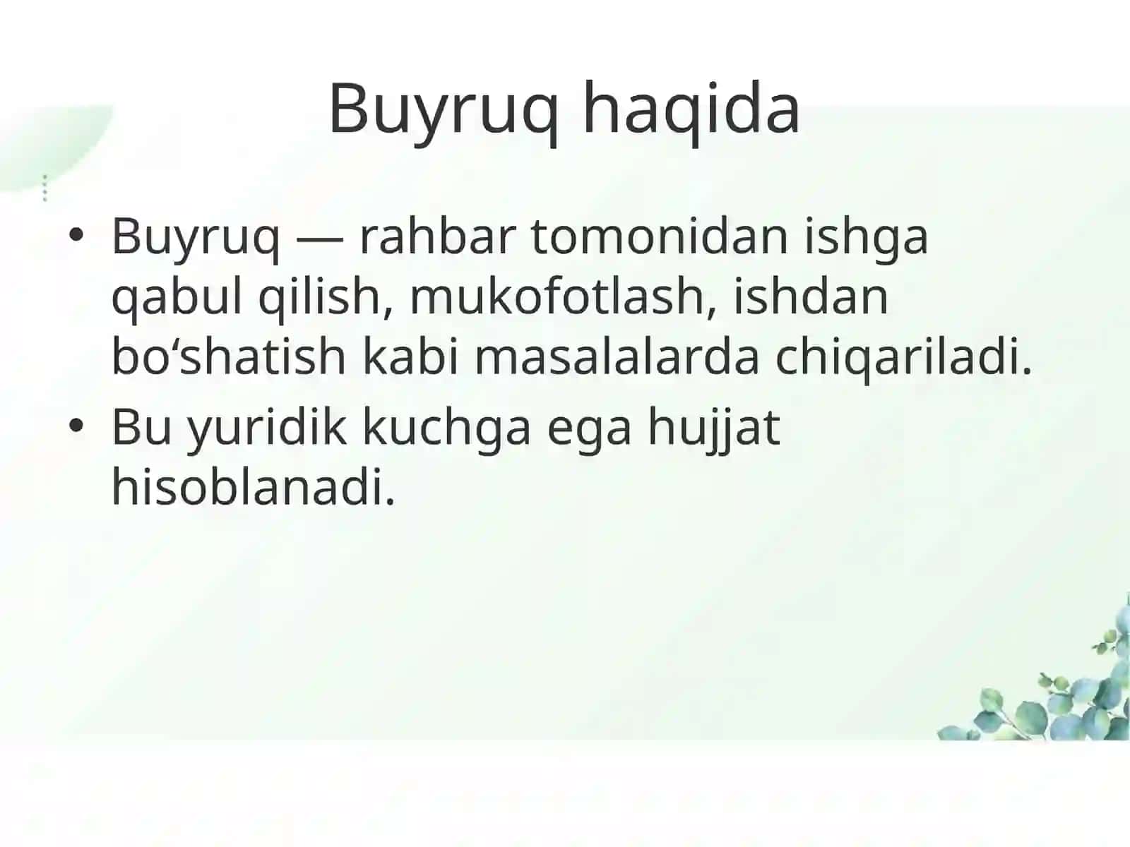 Farmoyish hujjatlari 4