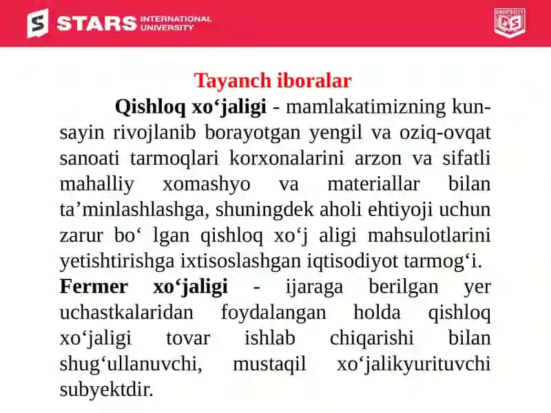 Qishloq xo’jalik korxonalarining buxgalteriya hisobi 4