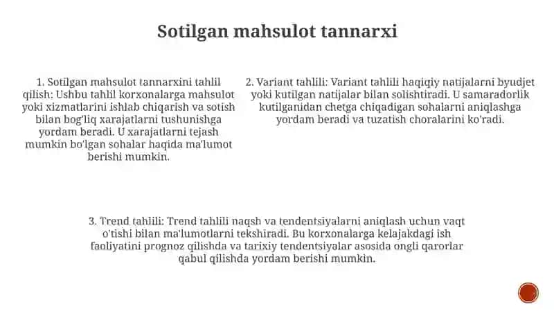Moliyaviy Natijalar To'G'Risidagi Hisobot Tahlili 4