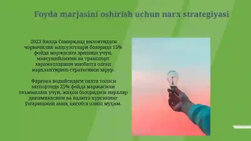 Narxlarni Tahlil Qilishning Maqsadga Muvofiqligi 4