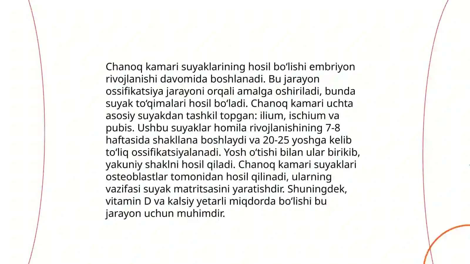 Chanoq kamari va erkin oyoq suyaklarining birlashuvi 4