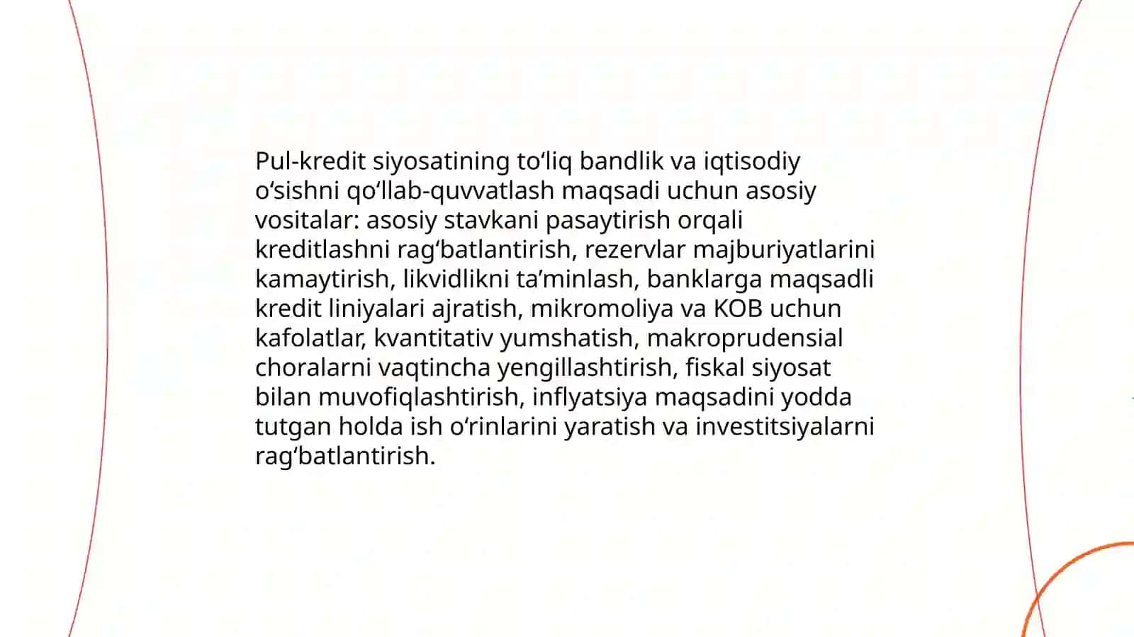 Pul-kredit siyosatining maqsadlari va vositalari 4
