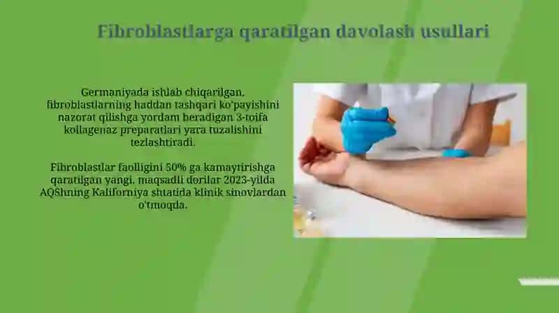 Fibroblastlarning jarohatning bitishi va chandiq hosil boʻlishidagi roli 4