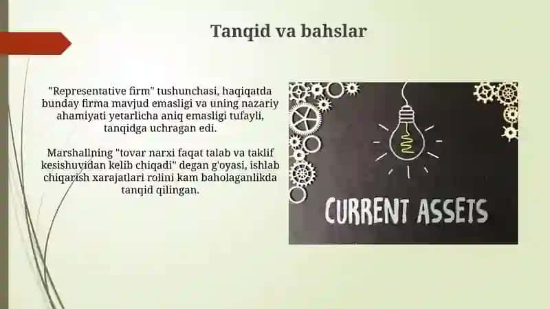 Alfred Marshilning iqtisodiy g'oyalari 4