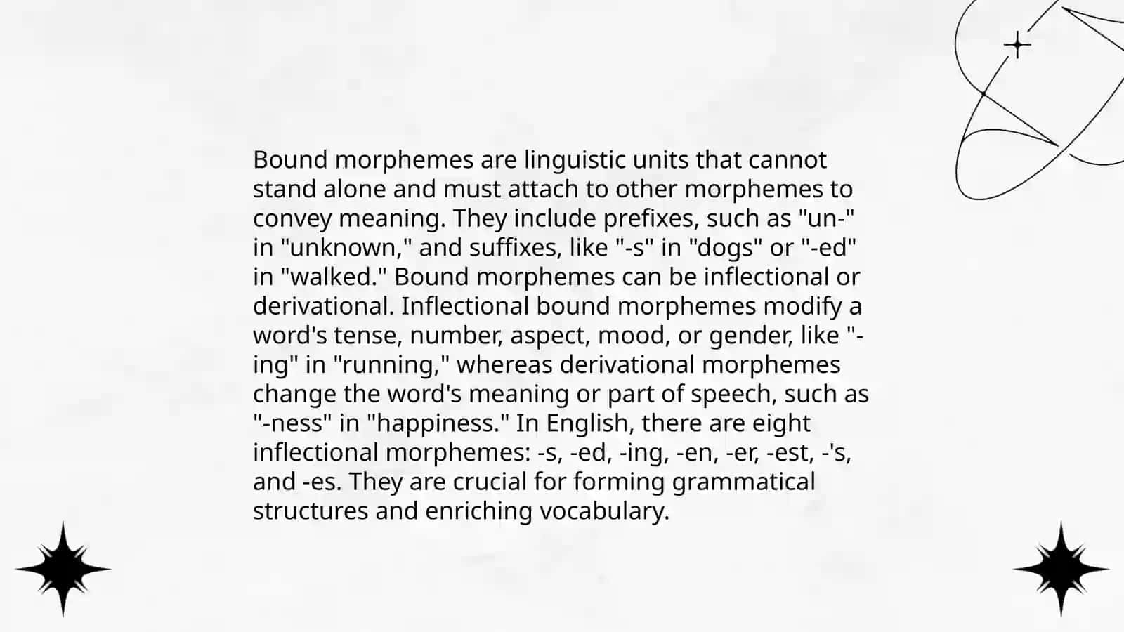 Morphemes. Types of morphemes 4