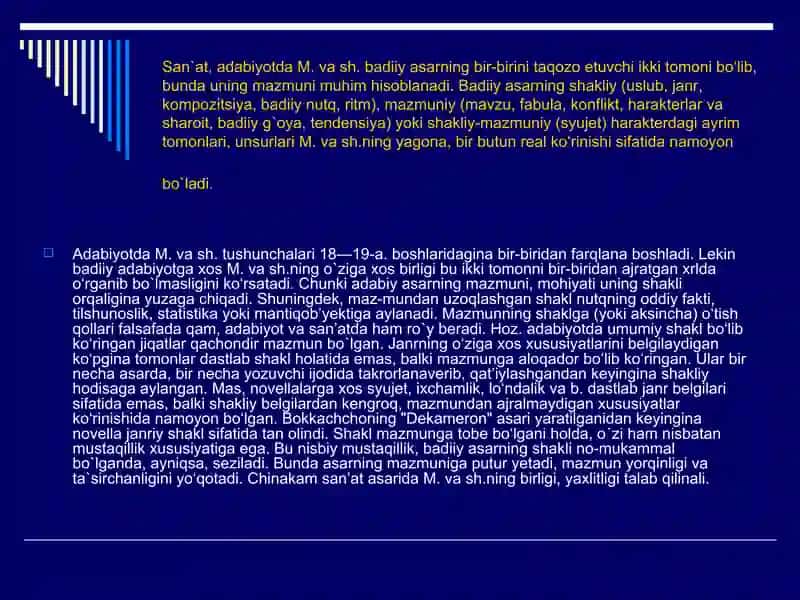 Mazmunning unversalligi originalligi 4