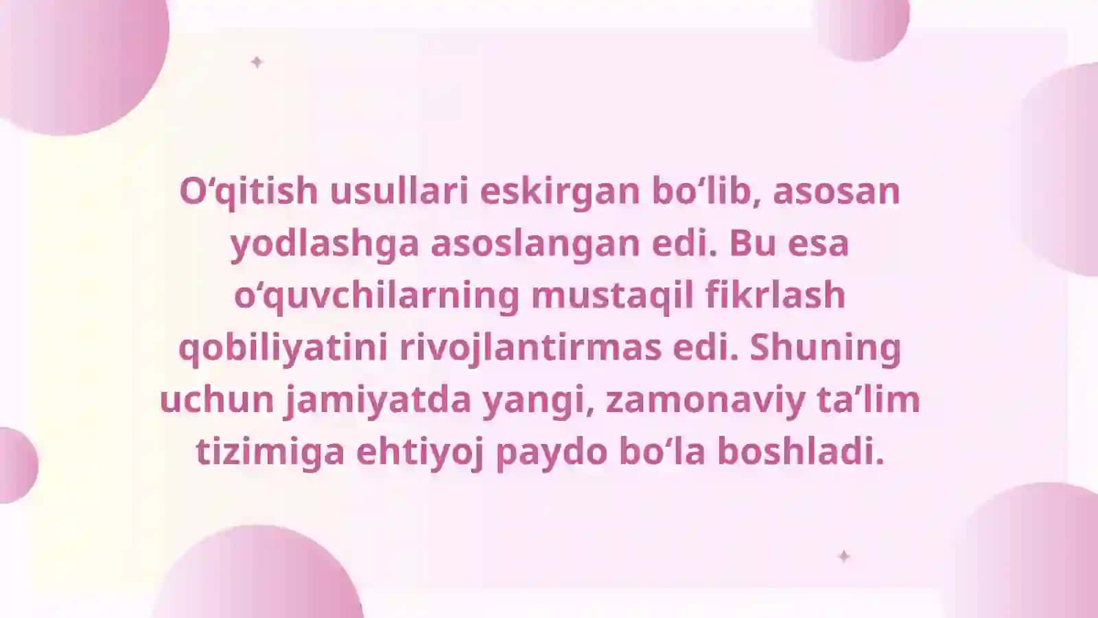 XIX ASRNING 2-YARMI – XX ASR BOSHLARIDA TURKISTONDA TA’LIM VA PEDAGOGIK FIKRLAR 4