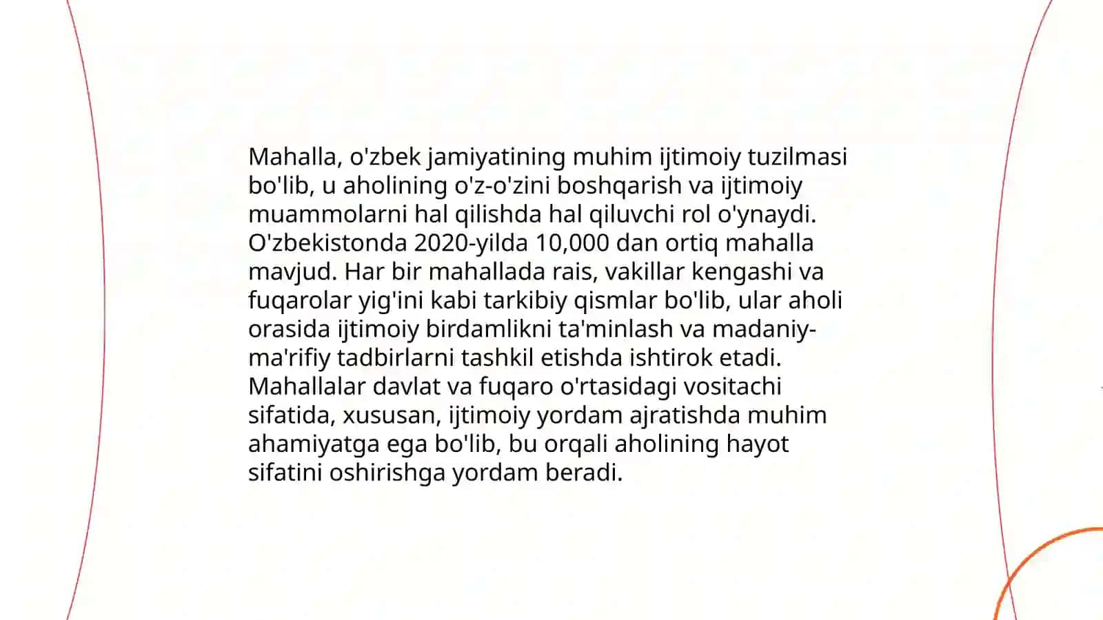 Mahalla ijtimoiylashuvning an'anaviy omili sifatida 4