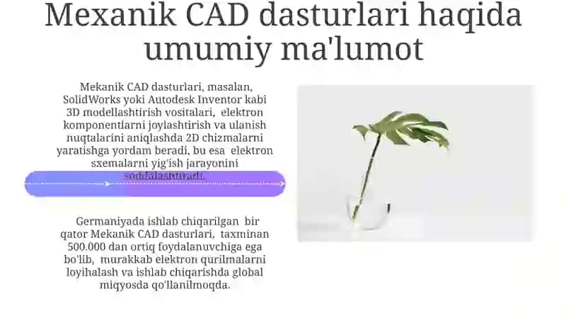 Mexanik CAD dasturida sodda elektron sxemalarni yigʻish 4