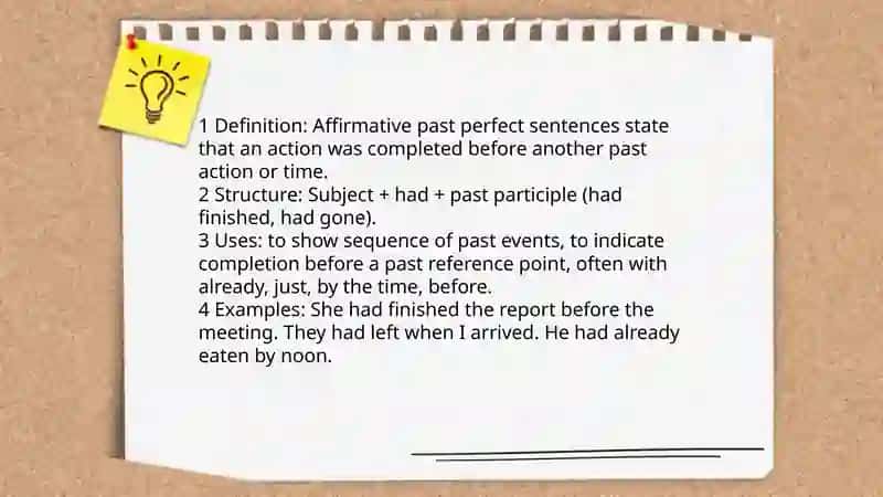 Past Perfect 4