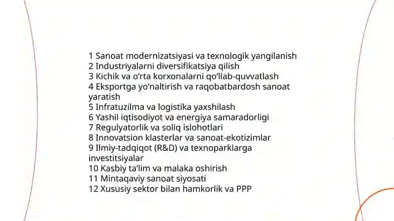 Mamlakat ragʻobatbardoshligini oshirishda tarkibiy oʻzgartirishlar siyosati 4