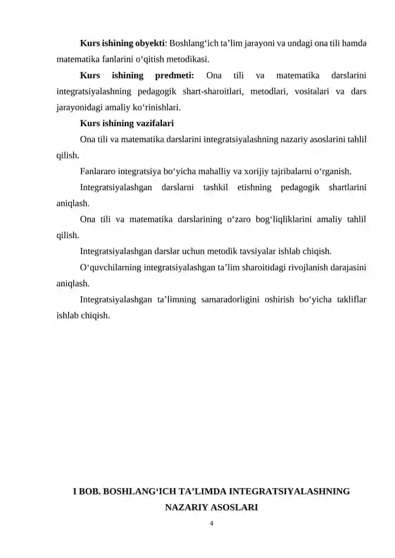 Boshlanģich ta‘limda ona tili va matematika darslarini integtatsiyalash 4