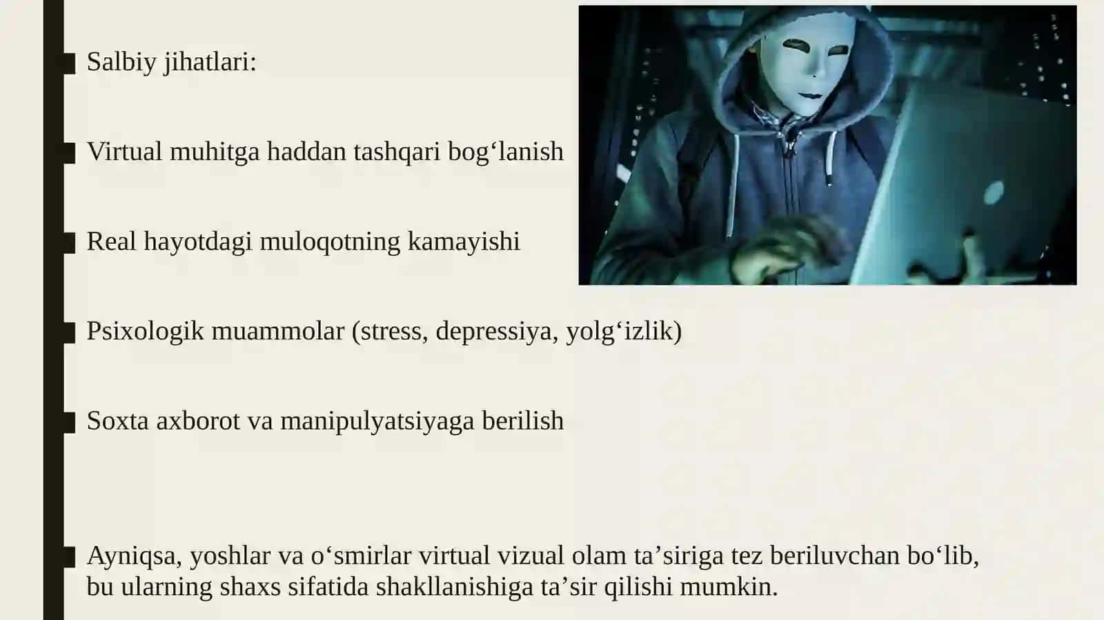 Internet, virtual va vizual olamning shaxsga taʼsiri 4