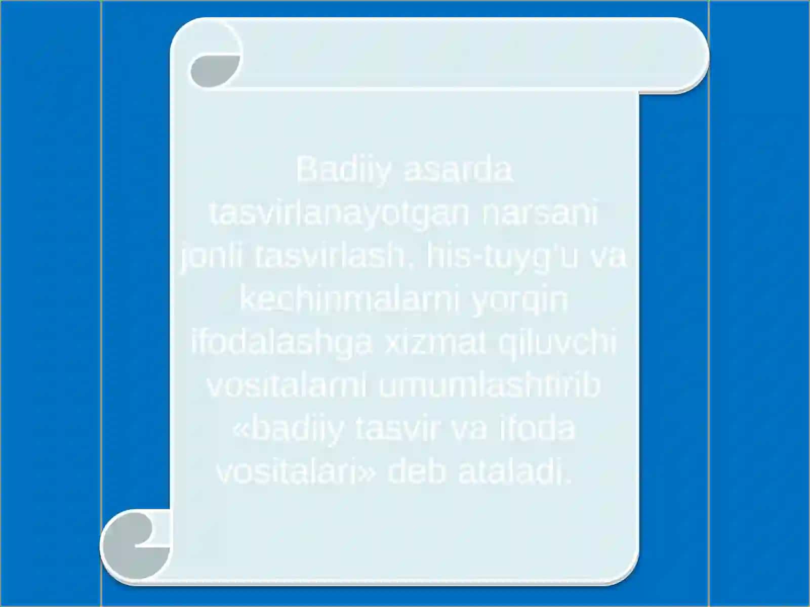 Badiiylik–adabiyotning asosiy xususiyatlari 4