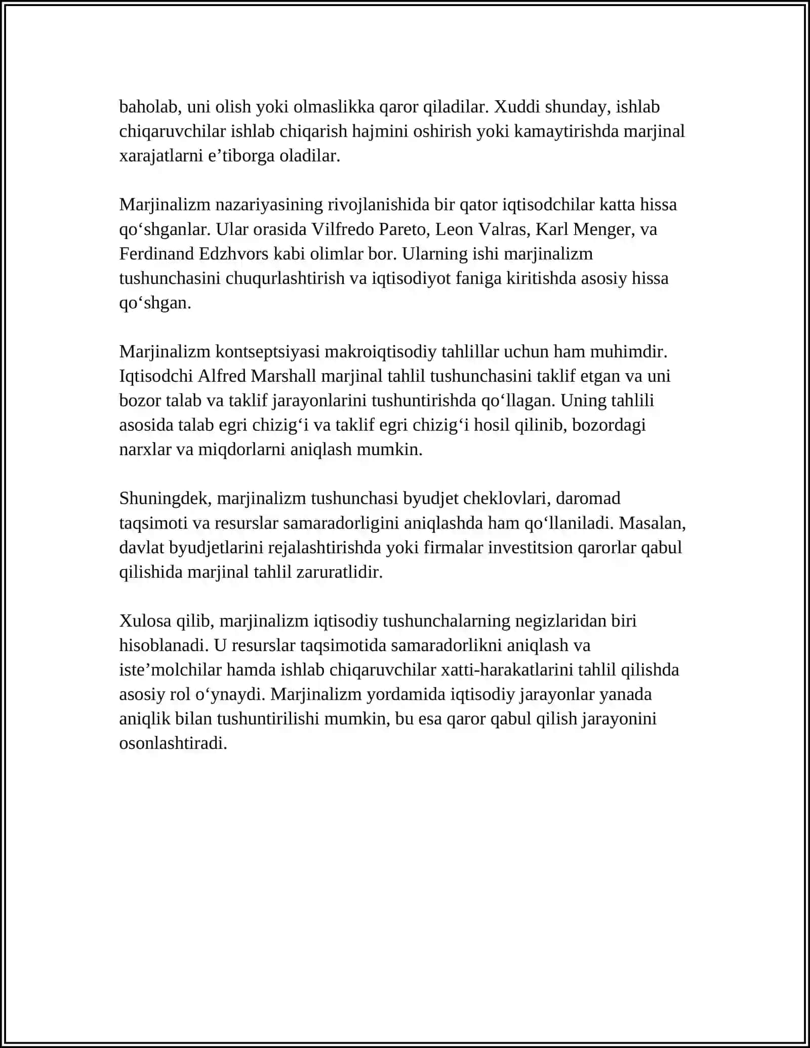 MARJINALIZM VA ME’YORLI FOYDALILIK NAZARIYASI 4