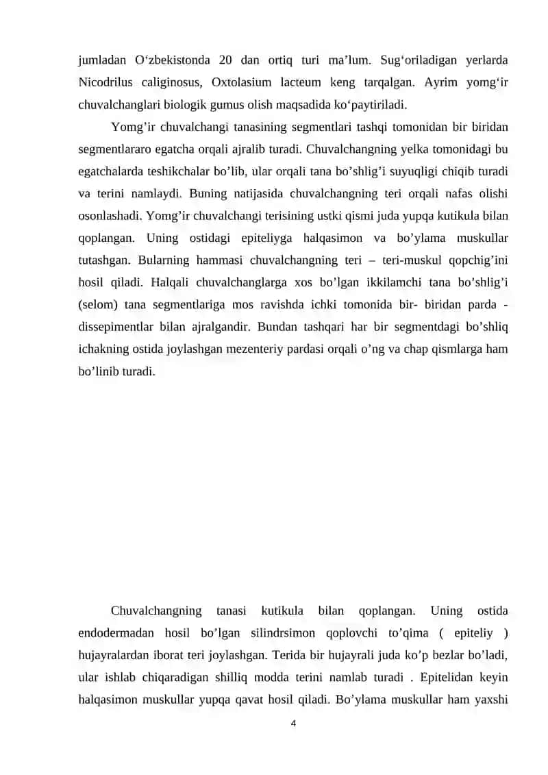 Biologiya(Sitologiya va genetika asoslari)fanidan 1-soatlik dars ishlanma 4