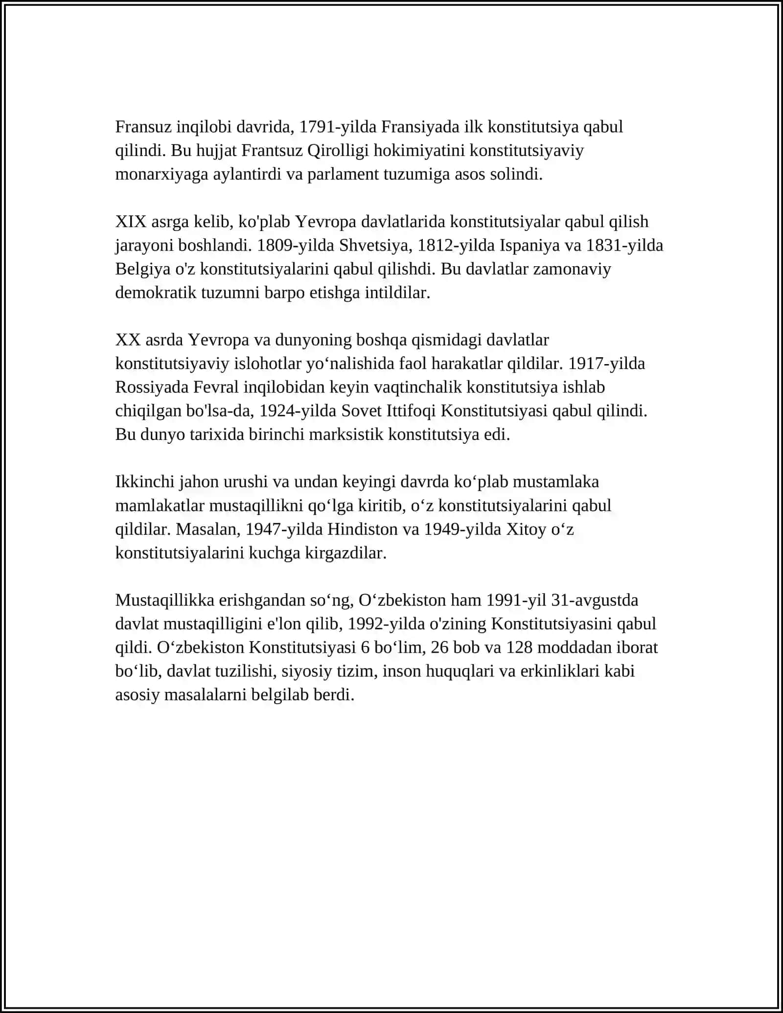 Konstitutsiya va Qonun Ustunligi 4