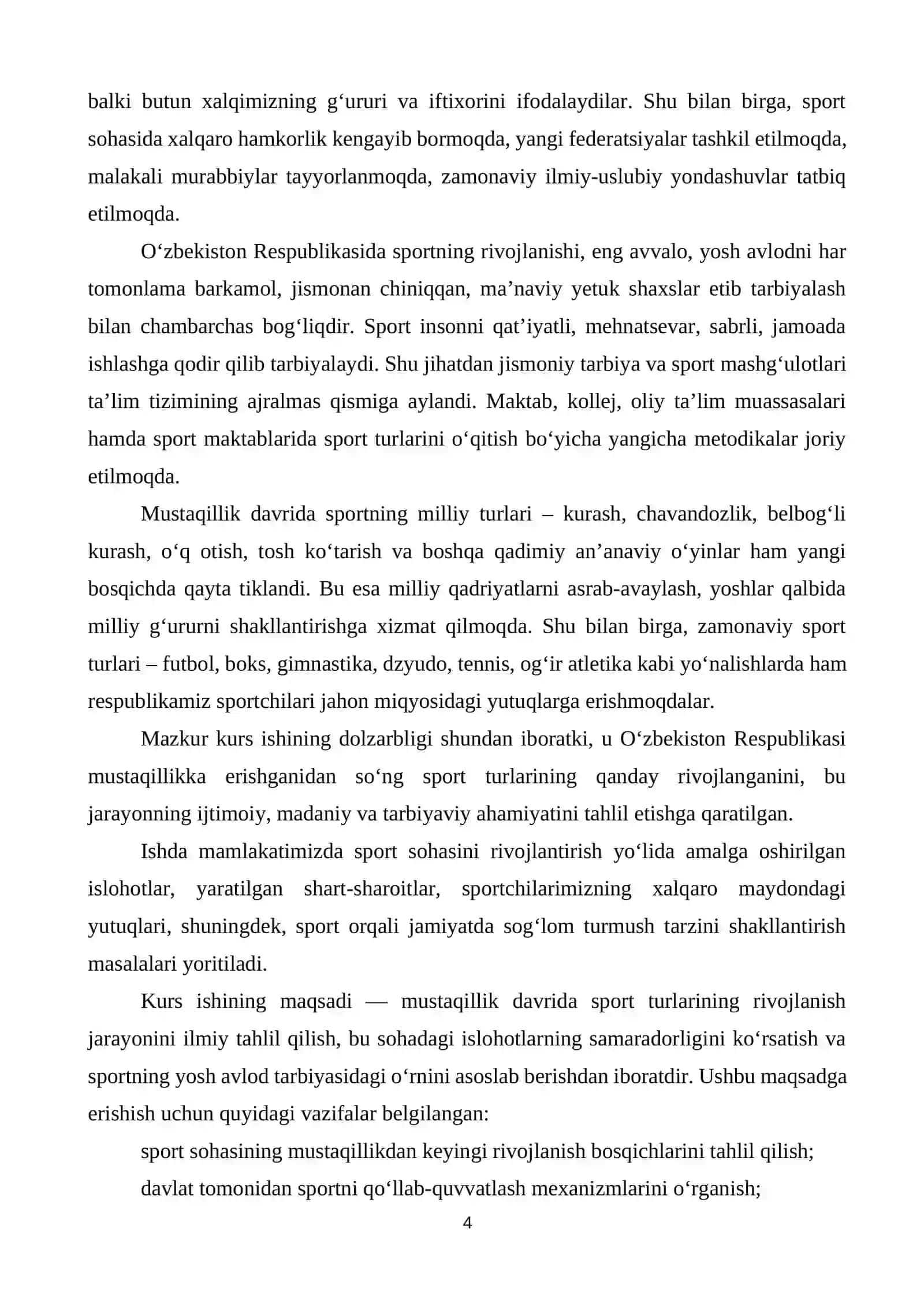 O‘ZBEKISTON RESPUBLIKASI MUSTAQILLIK DAVRIDA SPORT TURLARINING RIVOJLANISHI 4