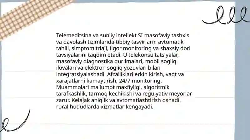 Internet, sun'iy intelekt tibbiyot sohasida 4