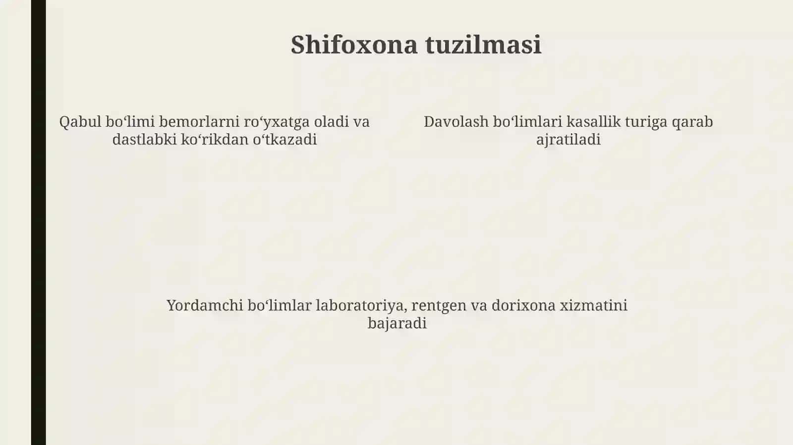 Shahar shifoxonasi ishini tashkil qilish 4