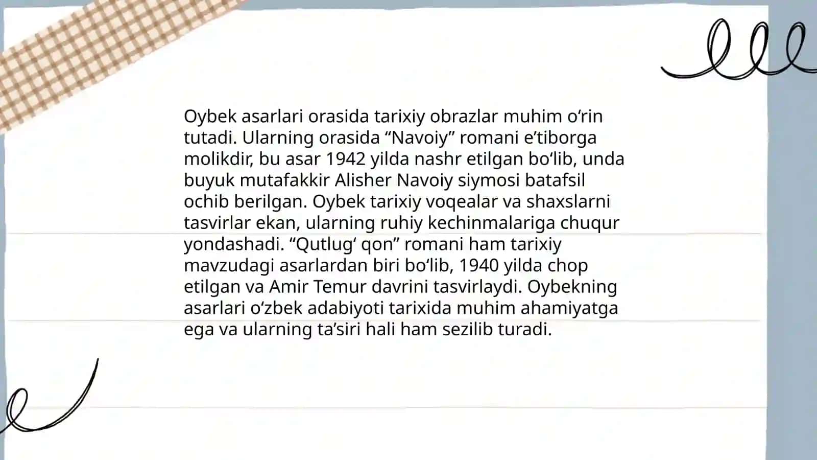 "Qutlugʻ qon" romanining asosiy gʻoyalari 4