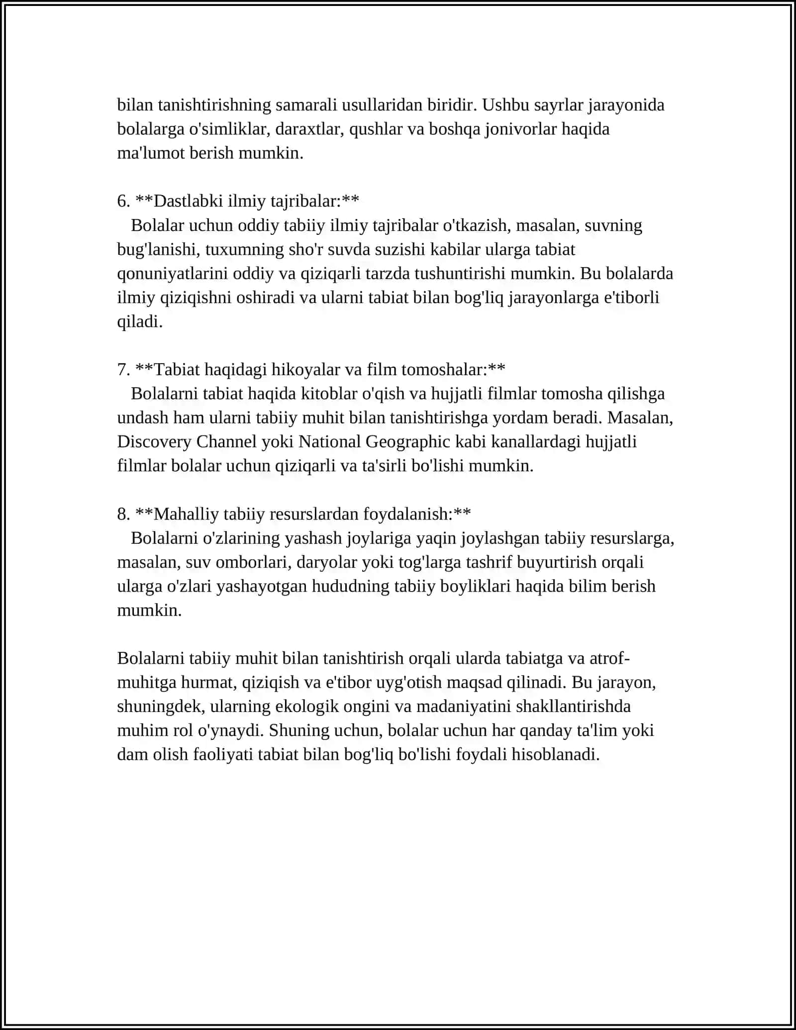 Bog'cha va Maktabda Ekologik Ta'lim Dasturlari 4