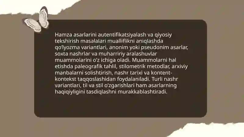 Hamza ijodini o'rganish muammolari 4