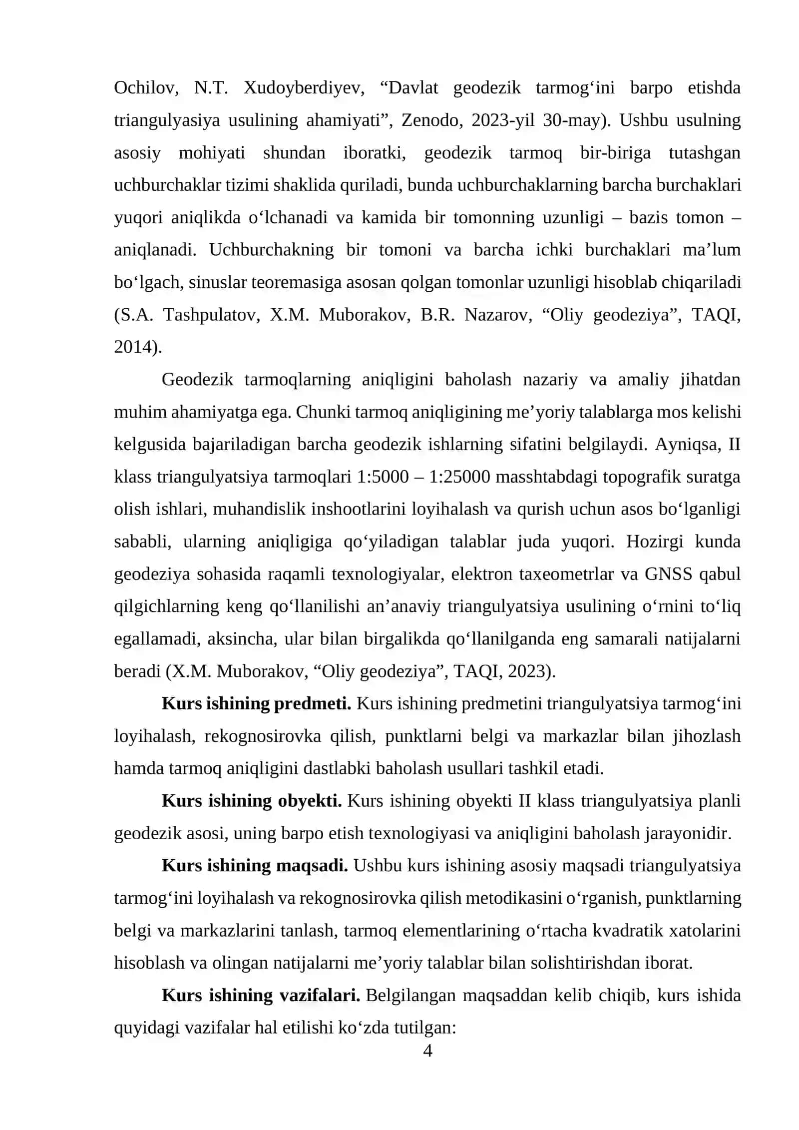 Kurs ishi - Tranglyatsiya tarmog‘ini loyihalash va rekognoissirovkani bajarish 4