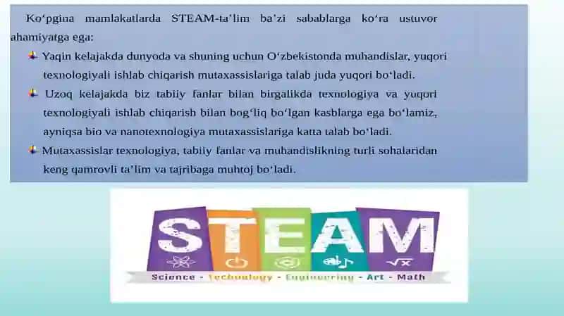 MAKTABGACHA TA'LIM TASHKILOTLARIDA STEAM TEXNOLOGIYASI ASOSIDA JAMOAVI 4