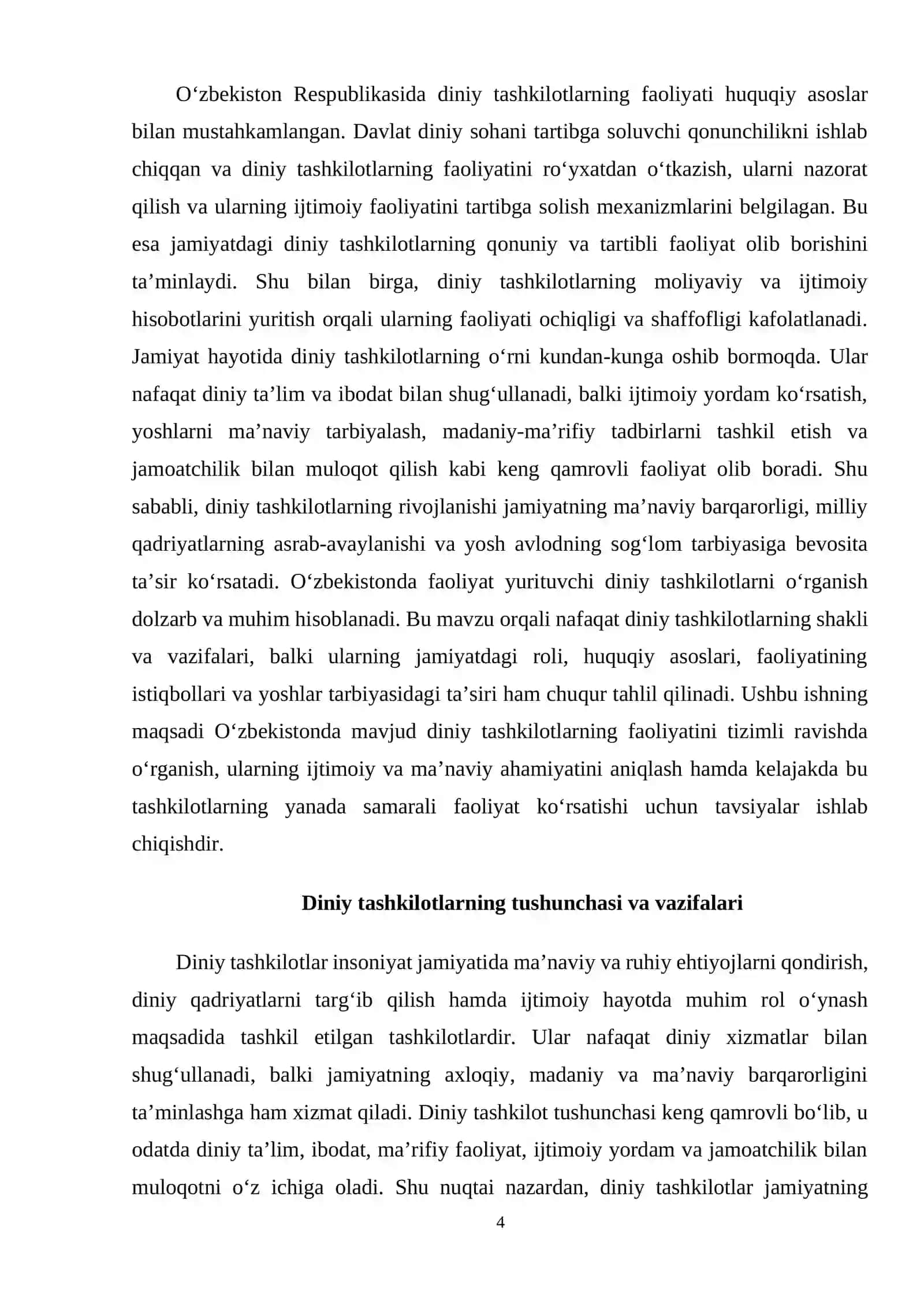 O'zbekistonda faoliyat yurituvchi diniy tashkilotlar 4