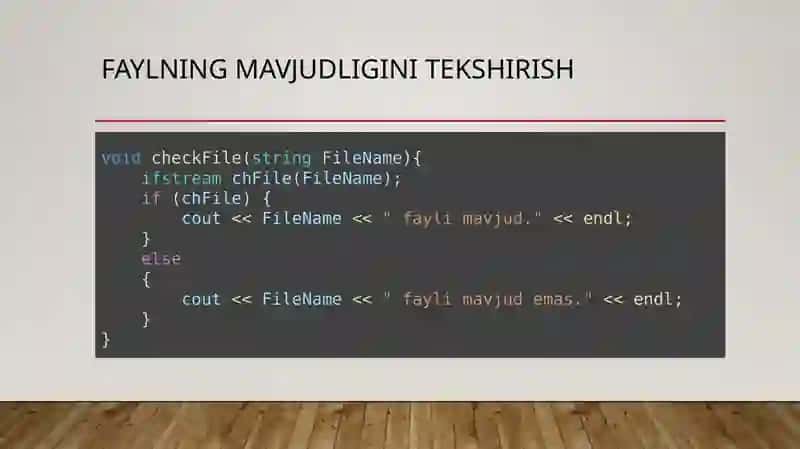 Fayllar bilan ishlash 4