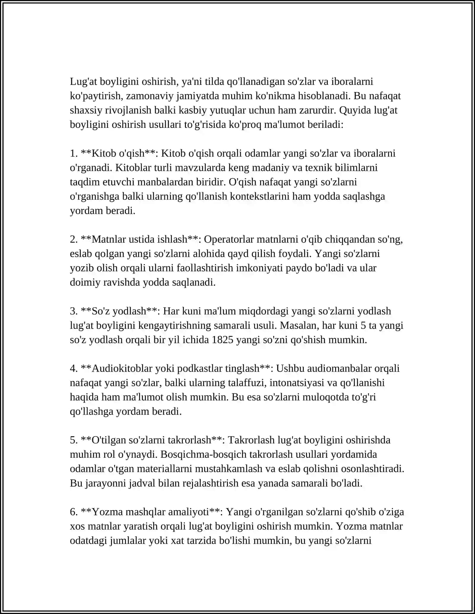 2‐SINFDA OT SO'Z TURKUMINI O'RGANISH JARAYONIDA O'QUVCHILAR NUTQINI O'STIRISH 4