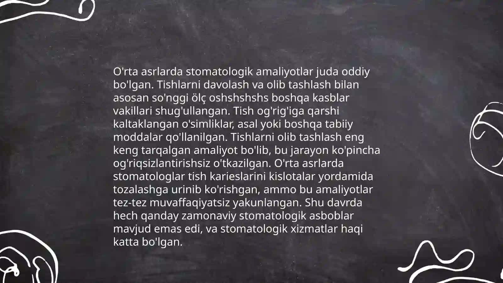 Stomatologiyaning tarixiy rivojlanish bosqichlari. Stomatologiya maktablarining rivojlanishi 4