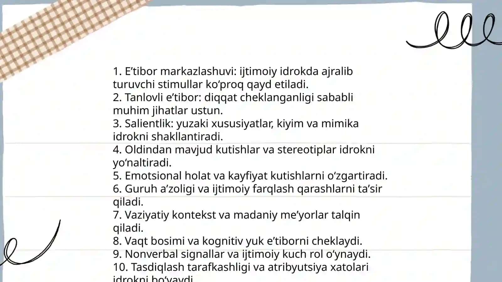 Ijtimoiy psixologiyada perseptiv jarayonlarni tahlil qilish xususiyati 4