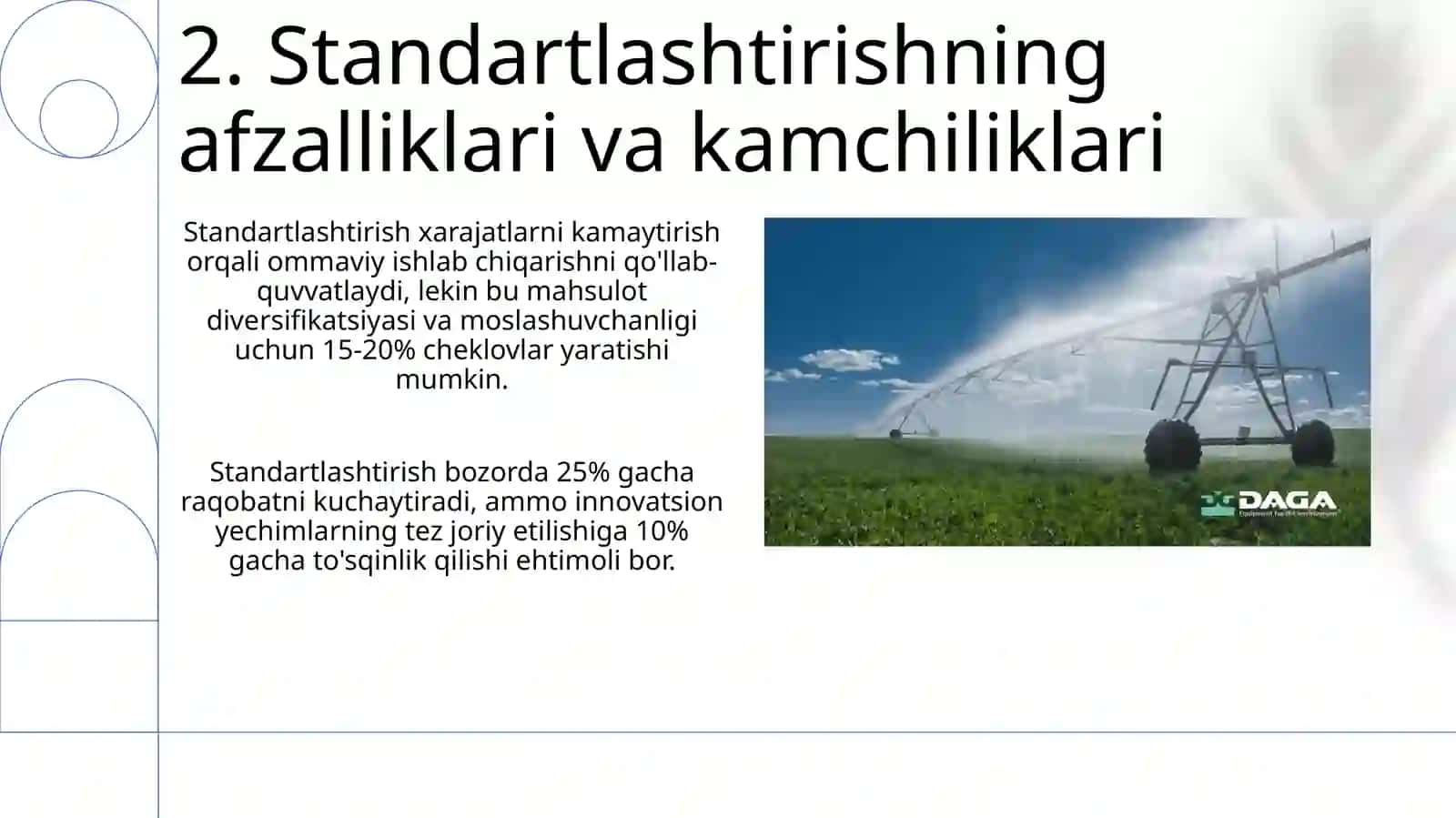 Standartlashtirishning maqsadi 4