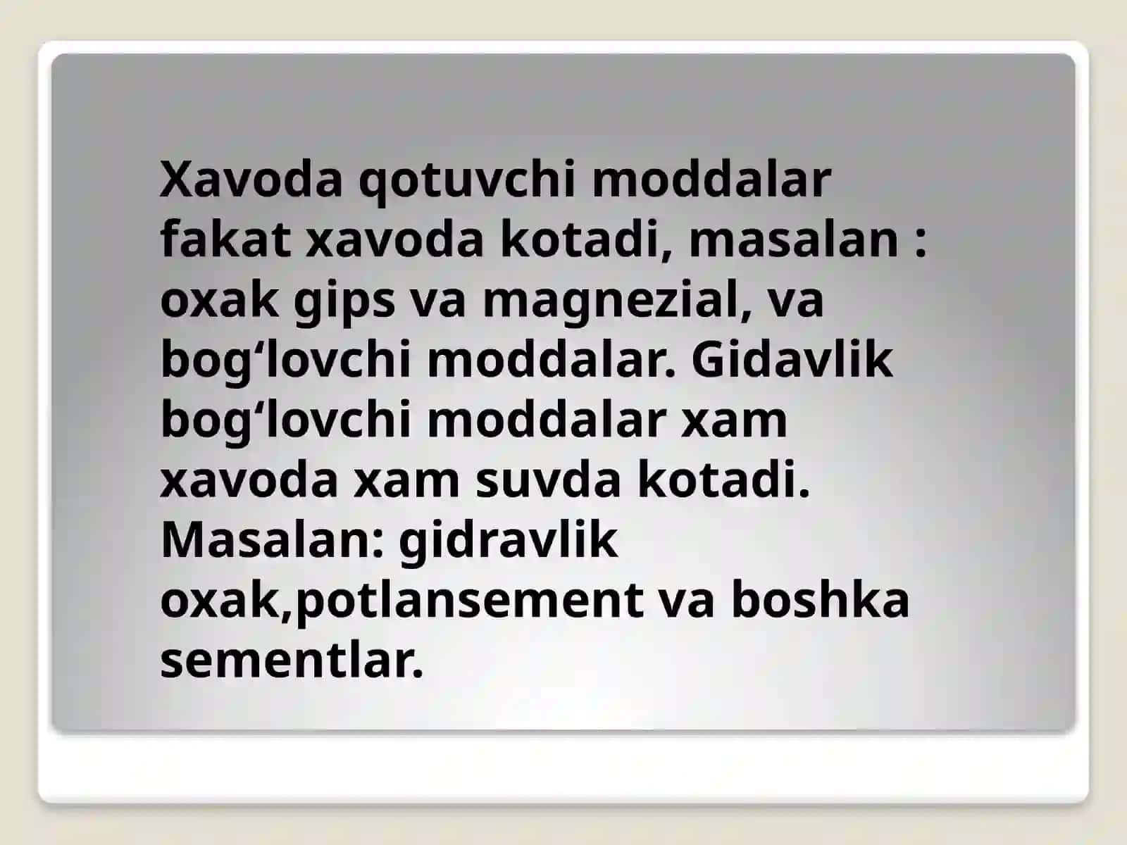 HAVODA QOTUVCHI BOG’LOVCHI MATERIALLAR 4
