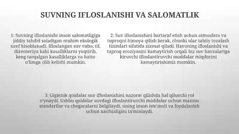 Atmosfera Havosi Suv Tuproqni Nomuvofiq Omillarini Gigiyenik Reglamentlashga BoʻLganUmumiyYondashishlari 4