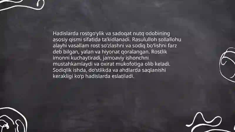 Hadislarda Nutq Odobi 4