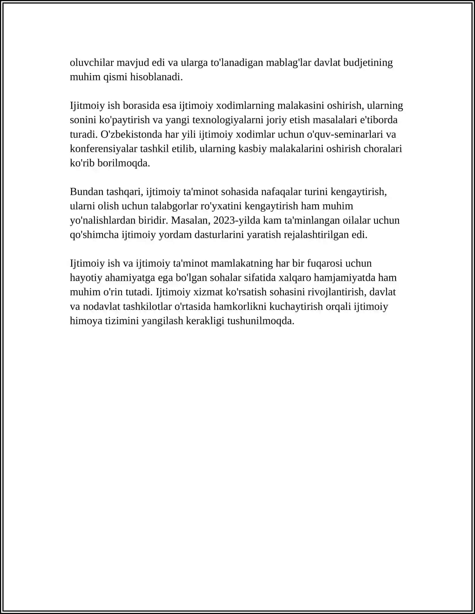 IJTIMOIY ISH VA IJTIMOIY TA'MINOT MOHIYATI 4