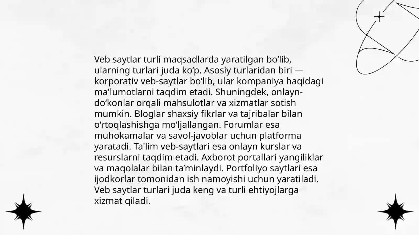 Veb Saytlar Haqida Malumot 4