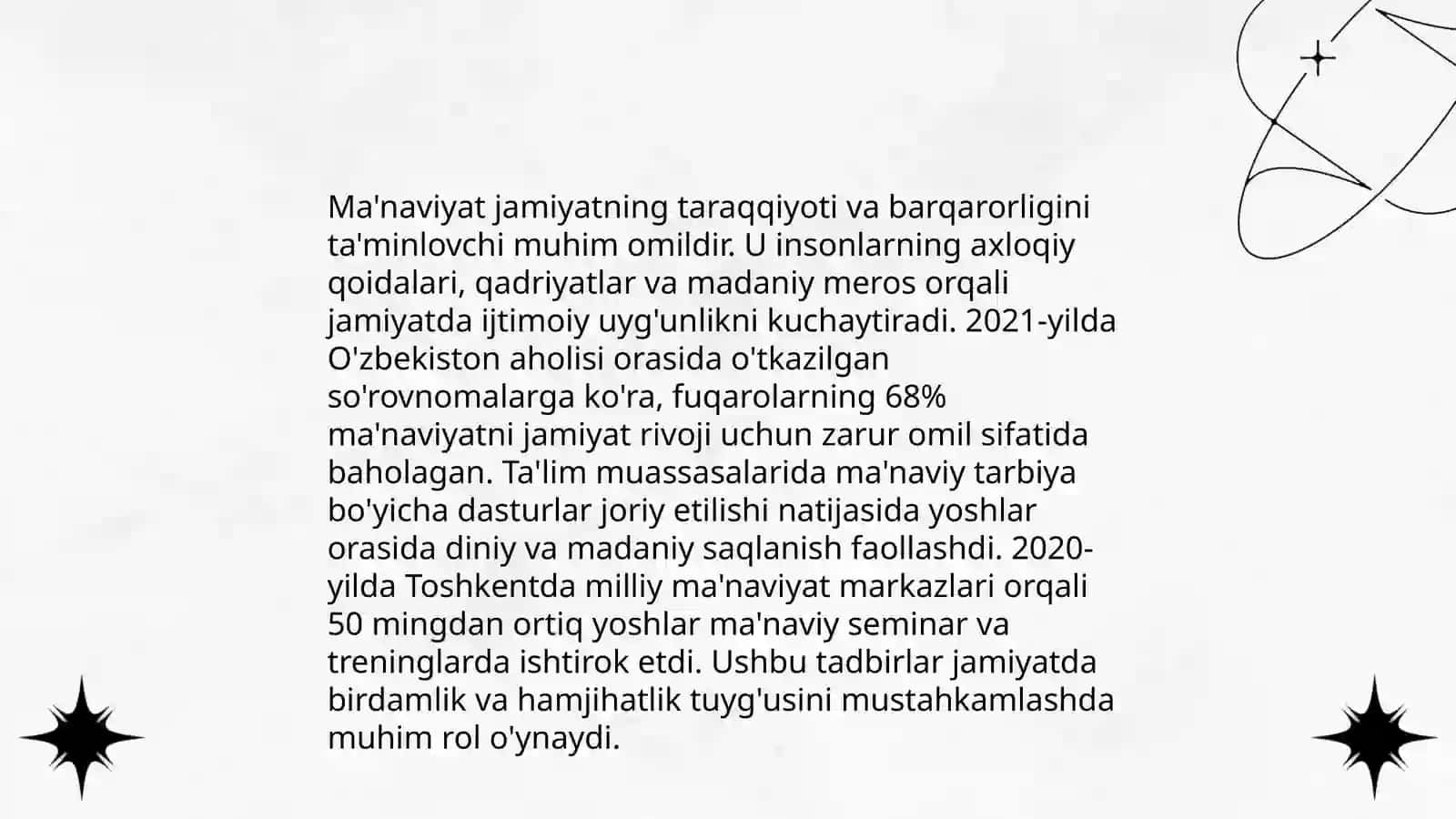 Ma'naviyat va madaniyat tushunchalari 4