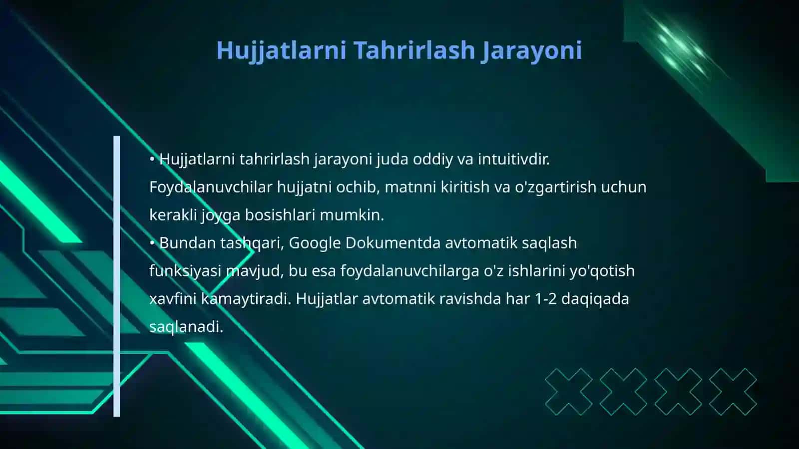 Google dokementda hujjatlarni birgalikda tahrirlash 4