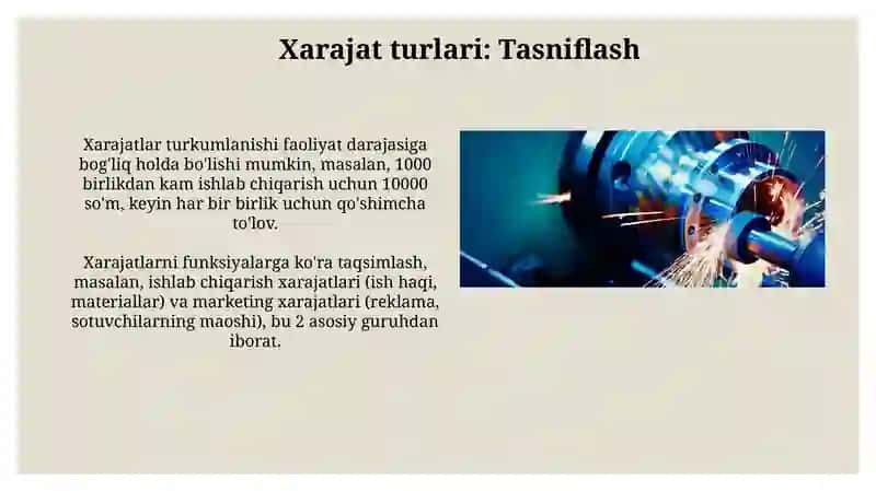 Ishlab chiqarish xarajatlari 4