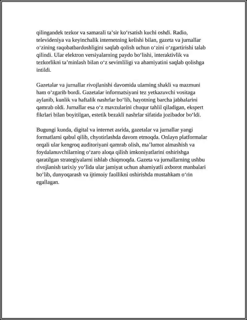 GAZETA VA JURNALLARNING QIYOSIY TAHLILI 4